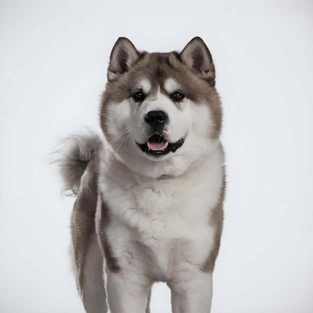 Photo smiling american akita