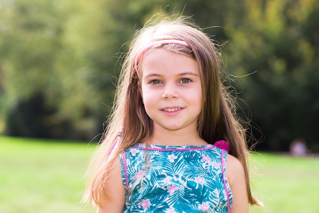 Smiling beautiful child portrait