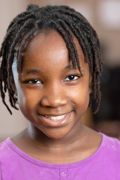 Smiling black girl