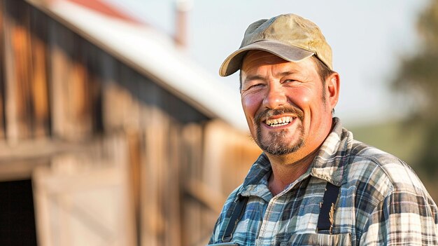 Photo smiling carpenter headshot