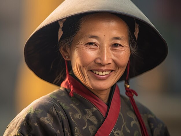 写真 笑顔の中国人女性