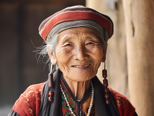笑顔の中国人女性