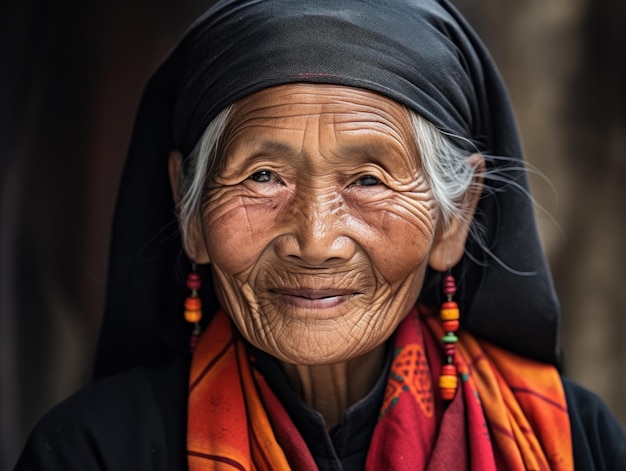 笑顔の中国人女性