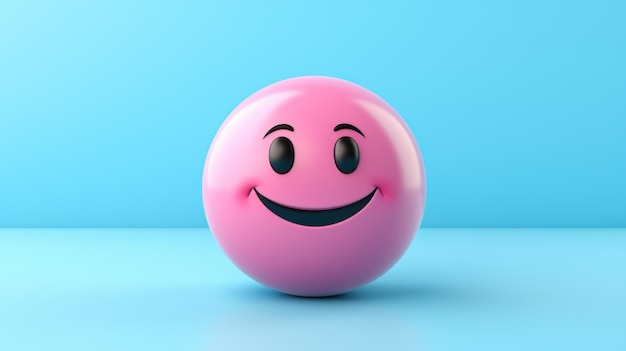 Photo a smiling face element object