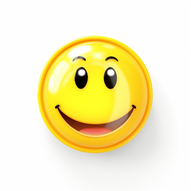 Smiling Face with Halo emoji on white background high qual