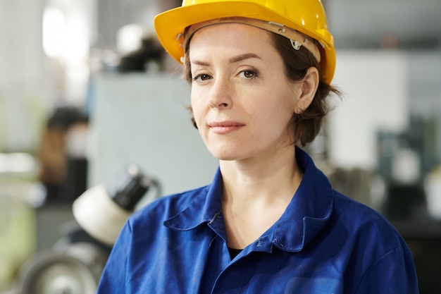 Smiling Female Worker