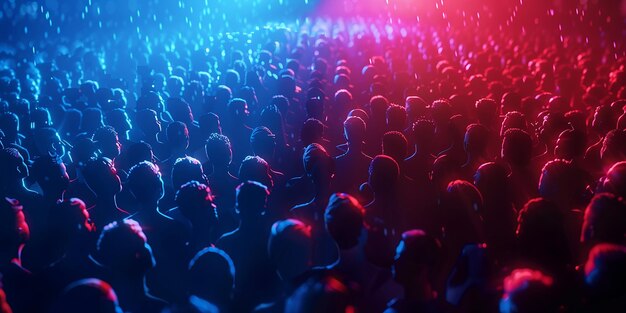 Smiling Guy Standing Above a Crowd of 100000 People