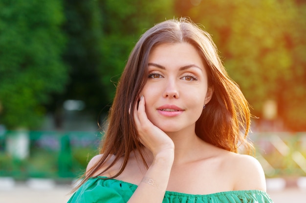 Smiling happy woman