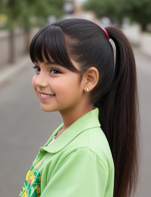 Smiling Hispanic girl photo