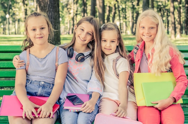 Smiling Kids in the Park