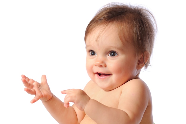 Smiling little girl portrait