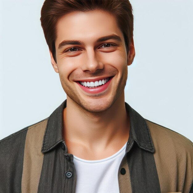 Smiling man on a clean background