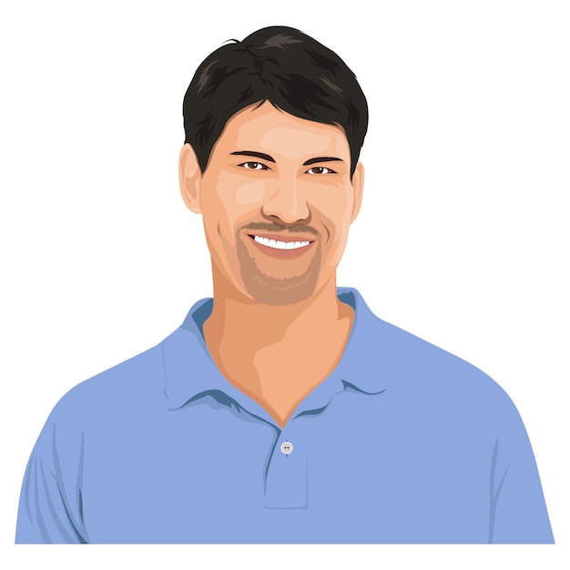 Smiling man png sticker character collage element in transparent background