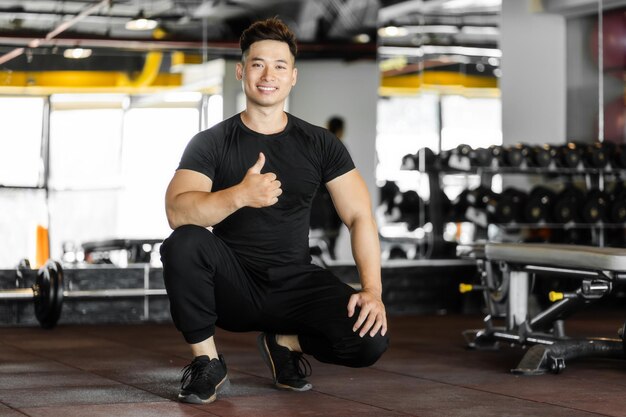 Smiling man in practice room