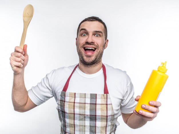 Smiling man wants to cook something