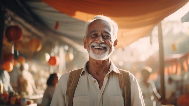 Smiling Man With Glasses and Vest in Simple Candid Portrait World Health Day