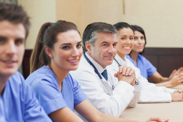 Smiling medical team