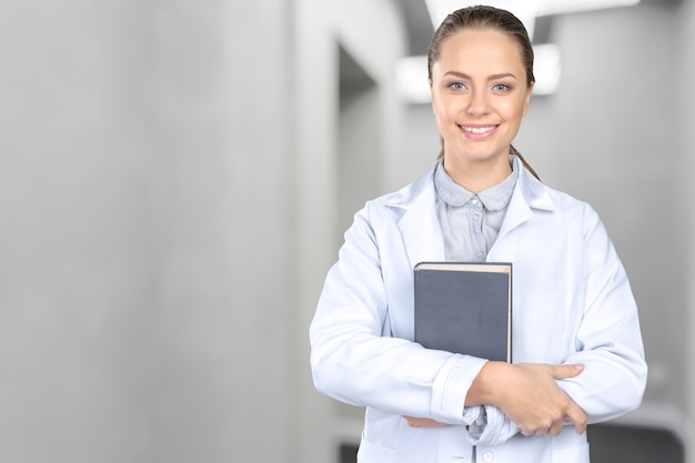 Smiling medical woman doctor