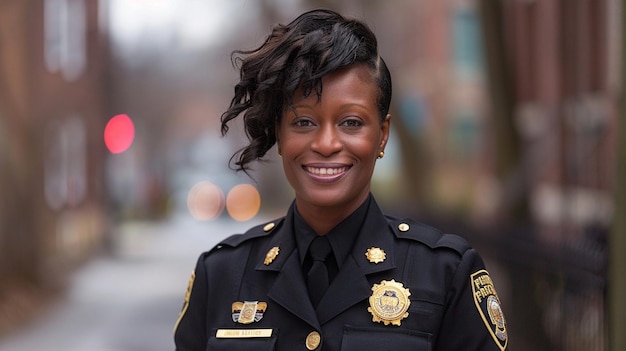 Photo smiling probation officer headshot