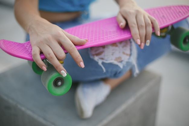 smiling sit joy wheels pink