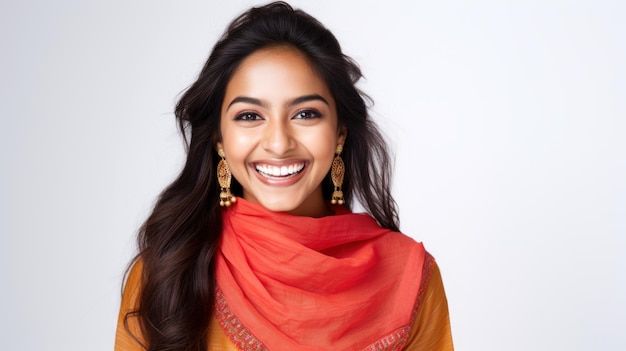 Smiling South Asian woman