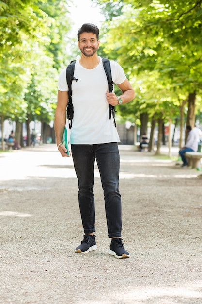 Smiling student