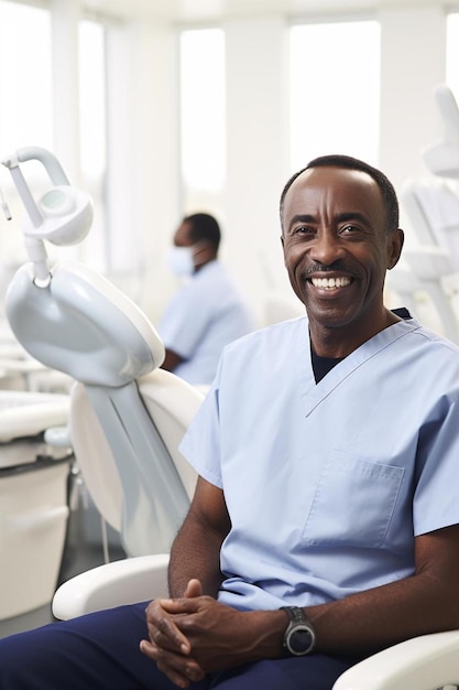 Photo a smiling surgeon with a smile on his face