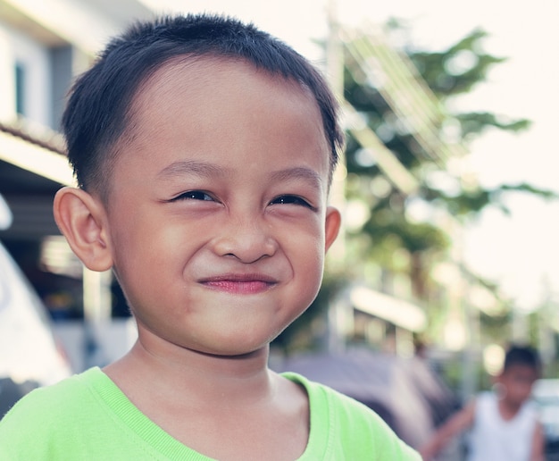 Smiling Thailand child-retro filter