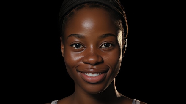 Smiling Woman in Headband