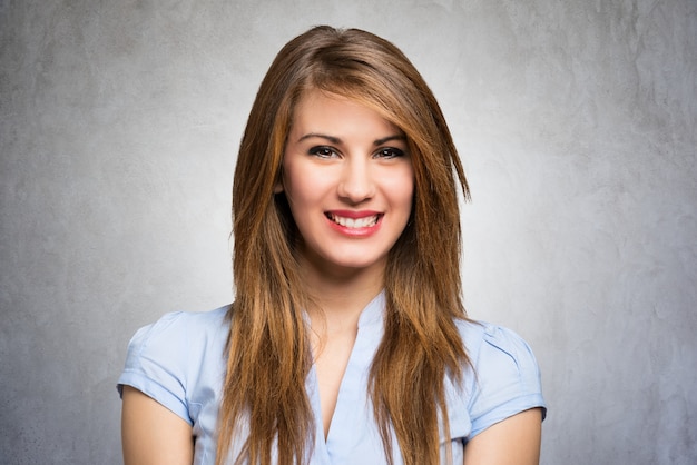 Smiling woman portrait