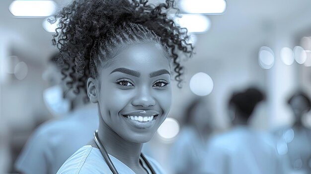 Smiling Woman With Stethoscope