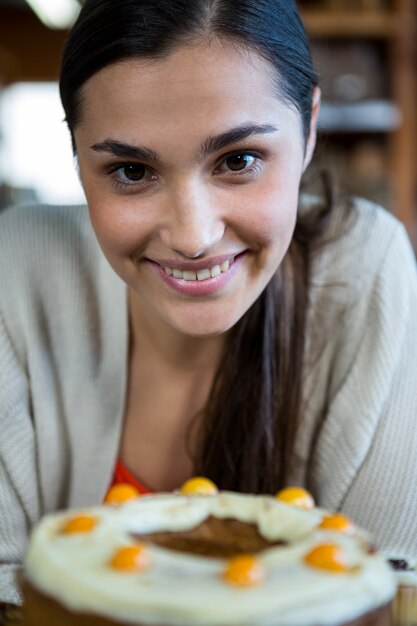  a smiling woman