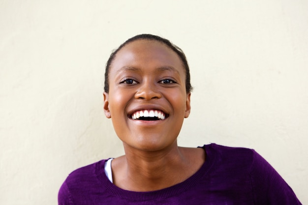 Smiling young african woman