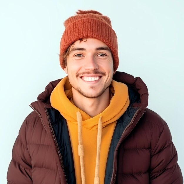 Smiling young man isolated on white background