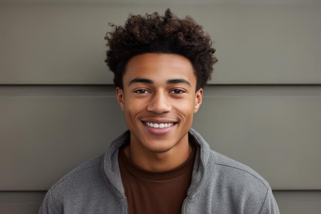 Photo smiling young man