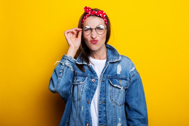 Smiling young woman with hairband