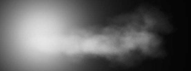 Photo smoke abstract or fog in mist and steam with air space and light effect at night in magic black dark concept background