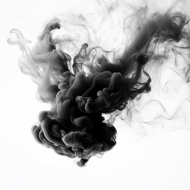 Photo smoke abstract shapes the background