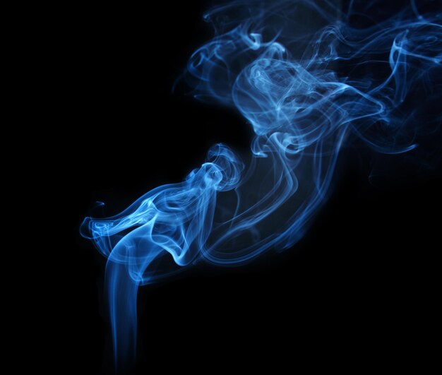 Smoke on a black background