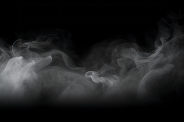 Smoke on a black background