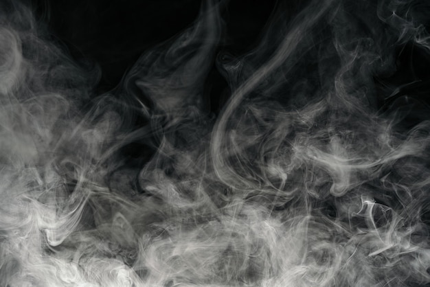 Smoke on black background