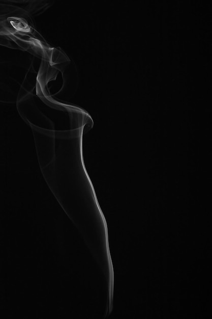 smoke on a black background