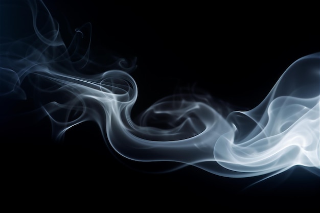 Photo smoke on black background