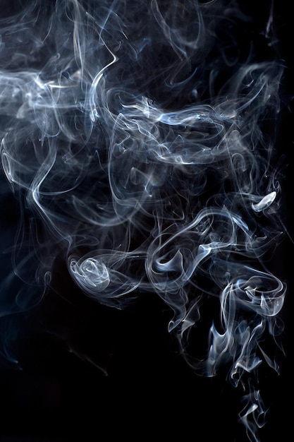 Smoke on black background