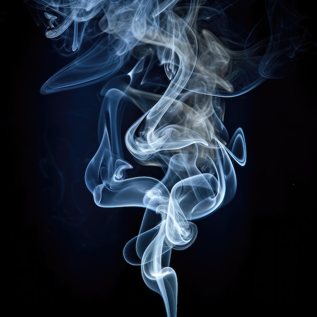 Smoke on black Background