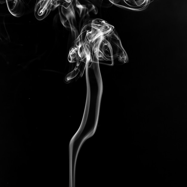 Smoke on black background