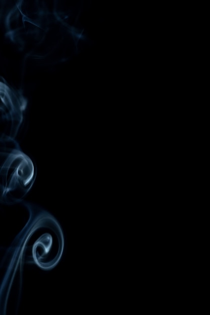 Smoke on black background