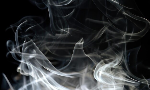 smoke on black background