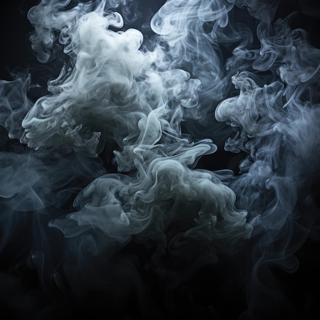 Smoke on black Background