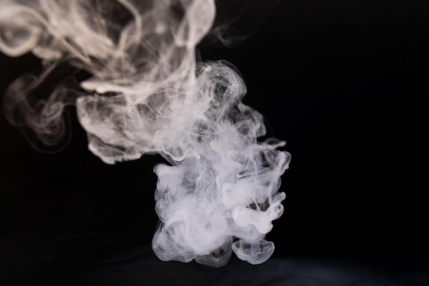 Photo smoke on black background